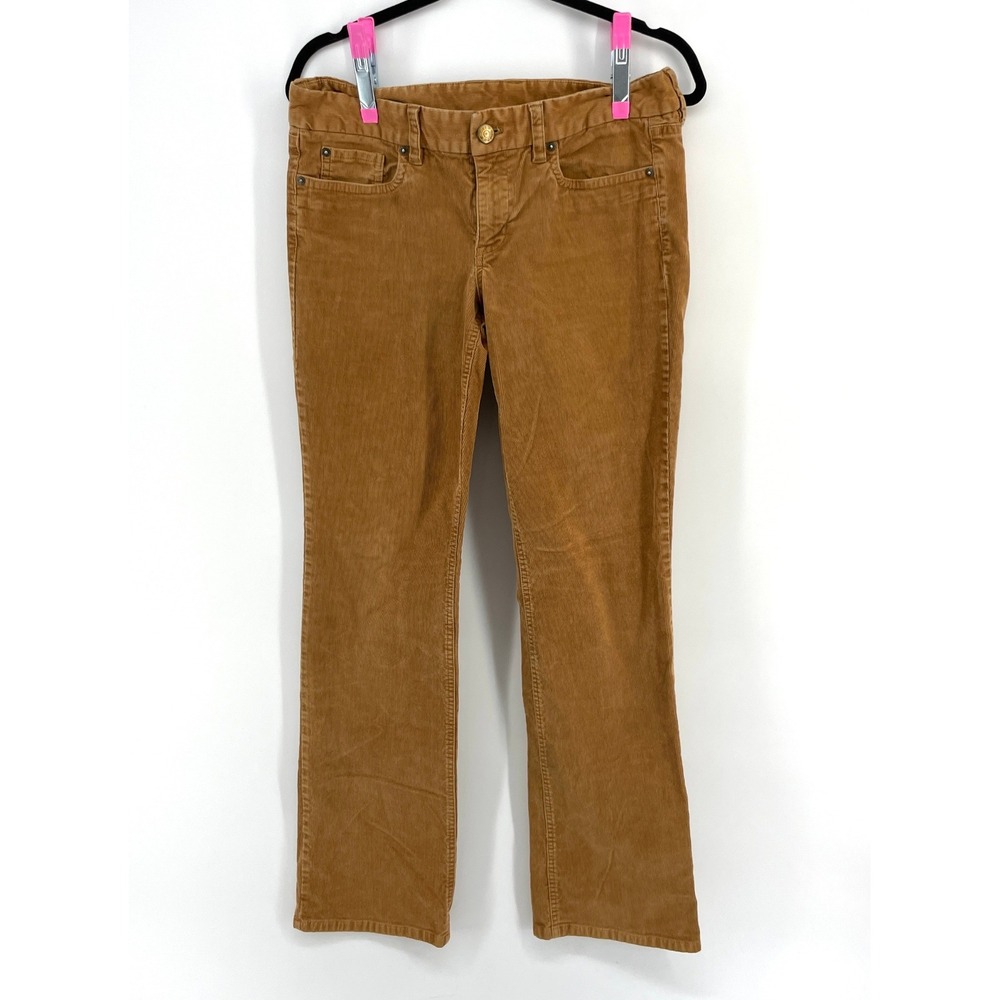 J.Crew Favorite Fit Corduroy Pants Mens 30R Tan Camel Brown Stretch Casual‎